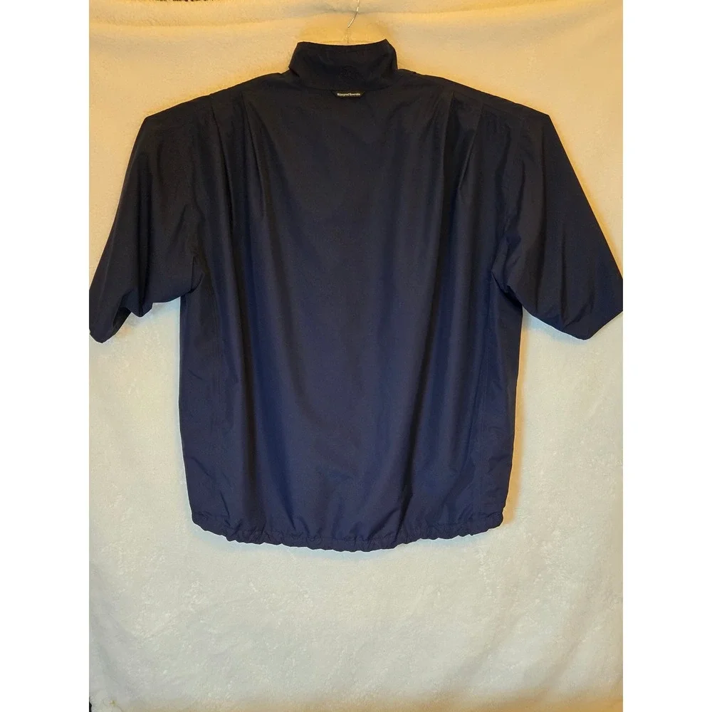 Men's Reversible Short Sleeve Golf Pullover Jacket‎ Blue Green Sz L